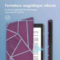 imoshion Design Slim Hard Case Sleepcover Kobo Nia - Bordeaux Graphic