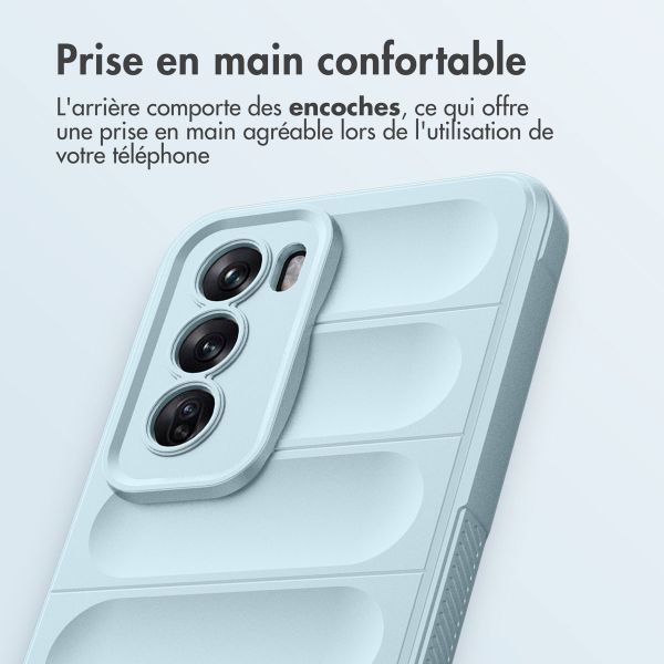 imoshion Coque arrière EasyGrip Oppo Reno 12 Pro - Bleu clair