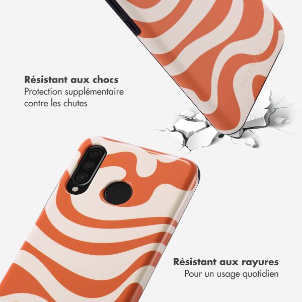 Selencia Coque arrière Vivid Huawei P30 Lite - Dream Swirl Orange