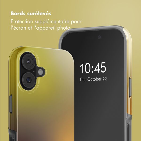 Selencia Coque arrière Vivid avec MagSafe Apple iPhone 17 - Gradient Olive Dust