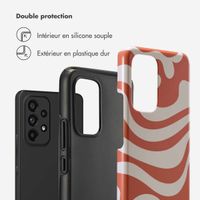 Selencia Coque arrière Vivid Samsung Galaxy A53 - Dream Swirl Orange