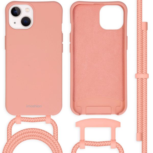 imoshion Coque de couleur avec cordon amovible iPhone 13 - Peach