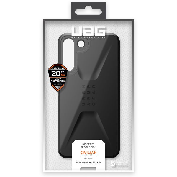 UAG Coque Civilian Samsung Galaxy S22 Plus - Black