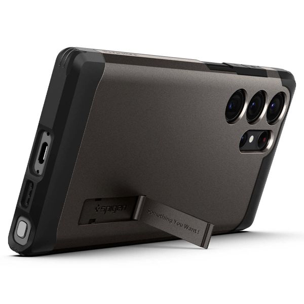 Spigen Coque Tough Armor Samsung Galaxy S23 Ultra - Gunmetal