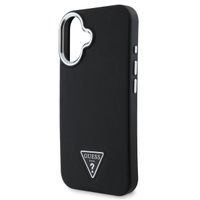 Guess Coque Grained Triangle MagSafe Apple iPhone 16 - Noir