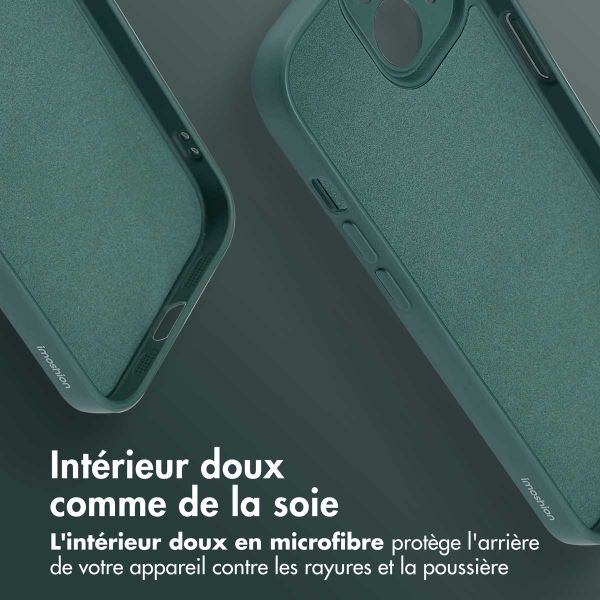 imoshion Coque Couleur avec MagSafe Apple iPhone 15 - Vert foncé
