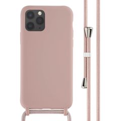 imoshion Coque en silicone avec cordon iPhone 11 Pro - Sand Pink