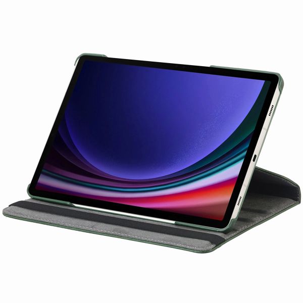 imoshion Coque tablette rotatif à 360° Samsung Galaxy Tab S9 11.0 pouces / Tab S10 FE / S9 FE 10.9 pouces - Vert
