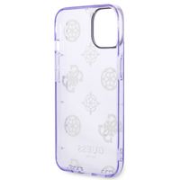 Guess Coque Peony Glitter iPhone 14 - Violet