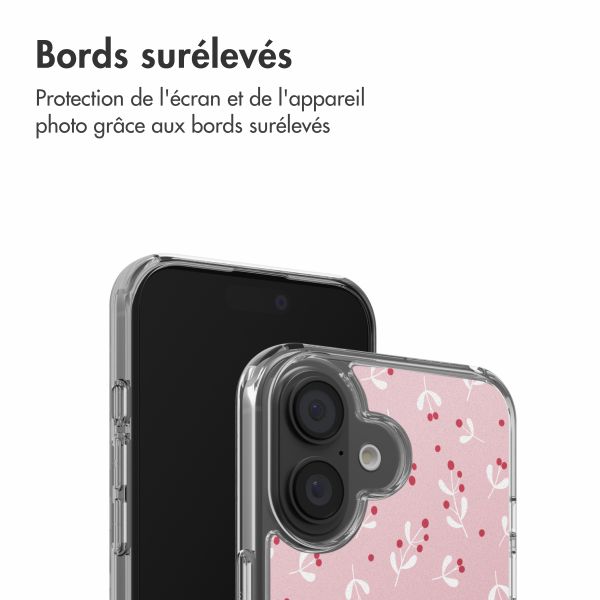 imoshion Coque Design Apple iPhone 16 - Berries Blush