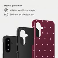 Selencia Coque arrière Vivid Samsung Galaxy A17 (5G) / (4G) - Happy Dots Burgundy