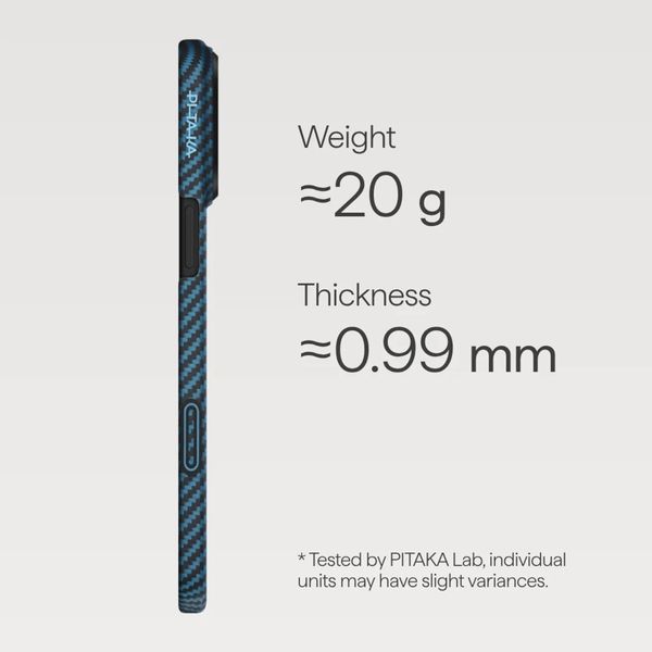 Pitaka Coque Ultra Slim Apple iPhone 17 Pro - Bleu