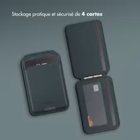 Accezz Portefeuille en cuir avec support - Compatible avec MagSafe et Qi2 - Cedar Green