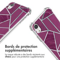 imoshion Coque Design avec cordon iPhone Xr - Bordeaux Graphic