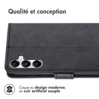 imoshion Étui de téléphone portefeuille Luxe Samsung Galaxy S25 Plus - Noir