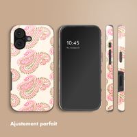 Selencia Coque arrière Vivid Apple iPhone 17 - Paisley Blush