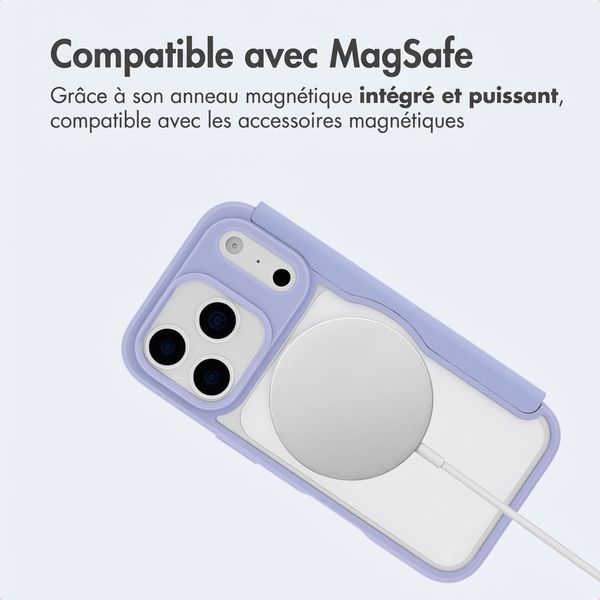 imoshion Bookcase transparente avec MagSafe Apple iPhone 17 Pro - Lilas