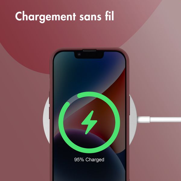 imoshion Coque Couleur Apple iPhone 14 - Wine Red