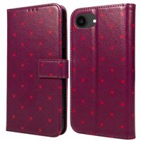 imoshion Étui de télephone portefeuille Design Apple iPhone 16e - Crush Check Coral Dust