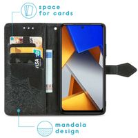 imoshion Etui de téléphone portefeuille Mandala Xiaomi Poco M4 Pro 5G - Noir