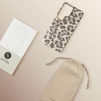 Selencia Coque Sabi imprimé panthère avec MagSafe Samsung Galaxy S26 Ultra - Soft Ivory