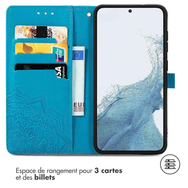 imoshion Etui de télephone Mandala Samsung Galaxy S23 Plus - Turquoise