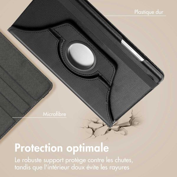 imoshion Coque tablette rotatif à 360° Samsung Galaxy Tab A9 8.7 pouces - Noir