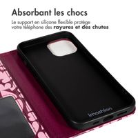 imoshion Étui de télephone portefeuille Design Apple iPhone 15 - Hearty Blush