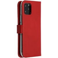 Selencia Étui portefeuille en cuir véritable Apple iPhone 11 Pro - Rouge