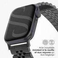 Selencia Bracelet Metallique Jubilee Apple Watch Series 1 á 10 / SE / Ultra (2) (44/45/46/49 mm) - Noir