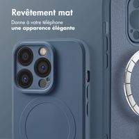 imoshion Coque Couleur avec MagSafe iPhone 14 Pro Max - Bleu foncé