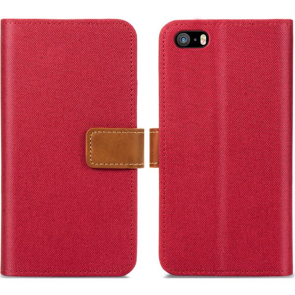 imoshion Étui de téléphone portefeuille Canvas Luxe iPhone SE / 5/5s