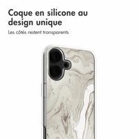 imoshion Coque design pour iPhone 16 - Sandy Marble