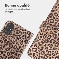 imoshion Étui de télephone portefeuille Design Samsung Galaxy A51 - Leopard Mood