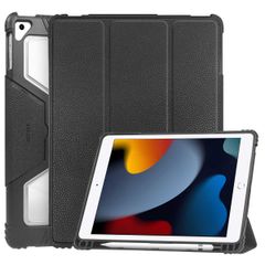 Accezz Coque tablette Rugged Trifold Apple iPad 9 (2021) 10.2 pouces / iPad 8 (2020) 10.2 pouces / iPad 7 (2019) 10.2 pouces - Noir