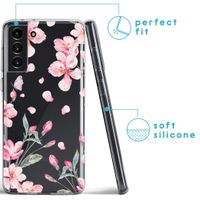 imoshion Coque Design Samsung Galaxy S21 FE - Fleur - Rose