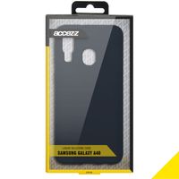 Accezz Coque Liquid Silicone Samsung Galaxy A40 - Bleu foncé