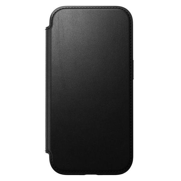 Nomad Étui de télephone portefeuille Modern Leather Folio Apple iPhone 16 - Noir