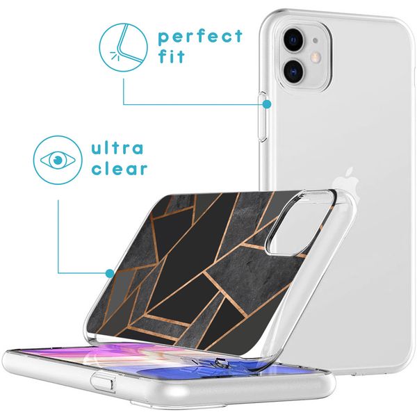 imoshion Coque Design Apple iPhone 11 - Black Graphic