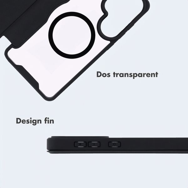 imoshion Bookcase transparente avec MagSafe Samsung Galaxy S26 Ultra - Noir
