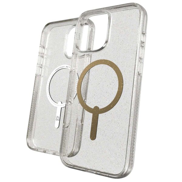 ZAGG Coque Milan Snap avec MagSafe iPhone 16 Pro Max - Gold Glitter