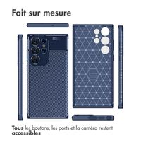 imoshion Coque silicone Carbon Samsung Galaxy S23 Ultra - Bleu