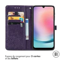 imoshion Etui de téléphone portefeuille Mandala Samsung Galaxy A25 (5G) - Violet