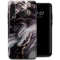 Selencia Coque arrière Vivid Tough Huawei P30 Lite - Chic Marble Black