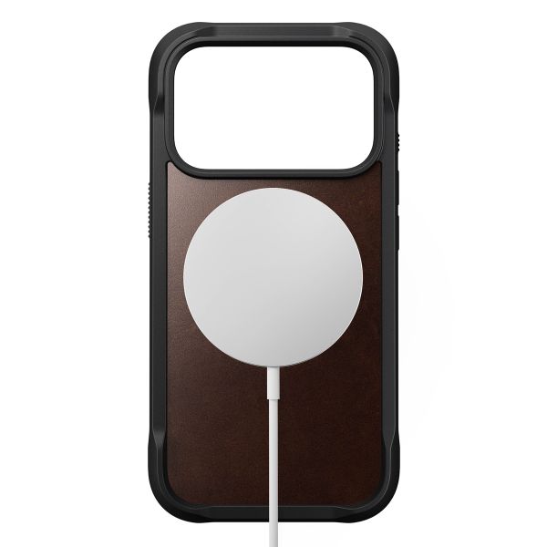 Nomad Coque Rugged Horween Leather Apple iPhone 17 Pro - Rustic Brown
