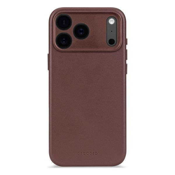 Decoded Coque en cuir MagSafe Apple iPhone 17 Pro - Chocolate Brown