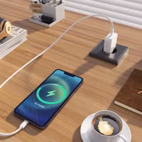 Accezz Chargeur GaN Ultra Slim - USB-C - 20 W - Blanc