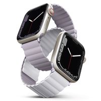 Uniq Bracelet double face Revix Apple Watch Series 1 á 10 / SE / Ultra (2) (44/45/46/49 mm) - Lilas/Blanc