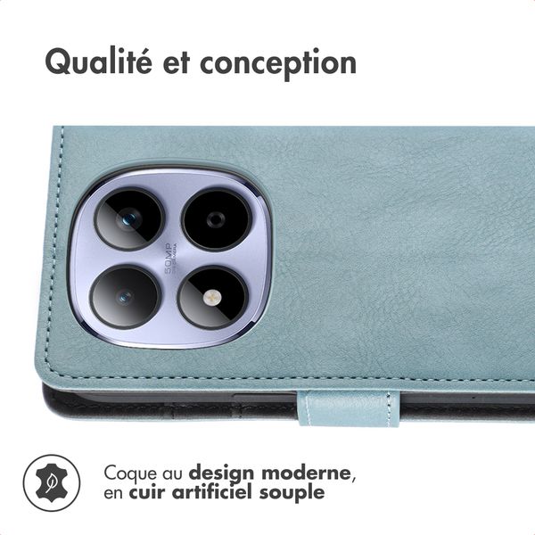 imoshion Étui de télephone portefeuille Xiaomi Redmi Note 15 Pro Plus (5G) - Bleu clair