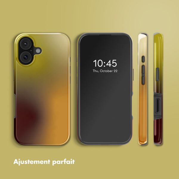 Selencia Coque arrière Vivid avec MagSafe Apple iPhone 17 - Gradient Olive Dust